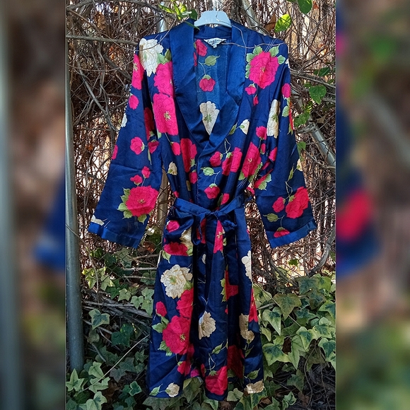 🌺🌻🌹Floral Négligé Robe with Tie Up - Picture 3 of 12